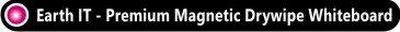 Earth IT - Magnetic Drywipe Whiteboard